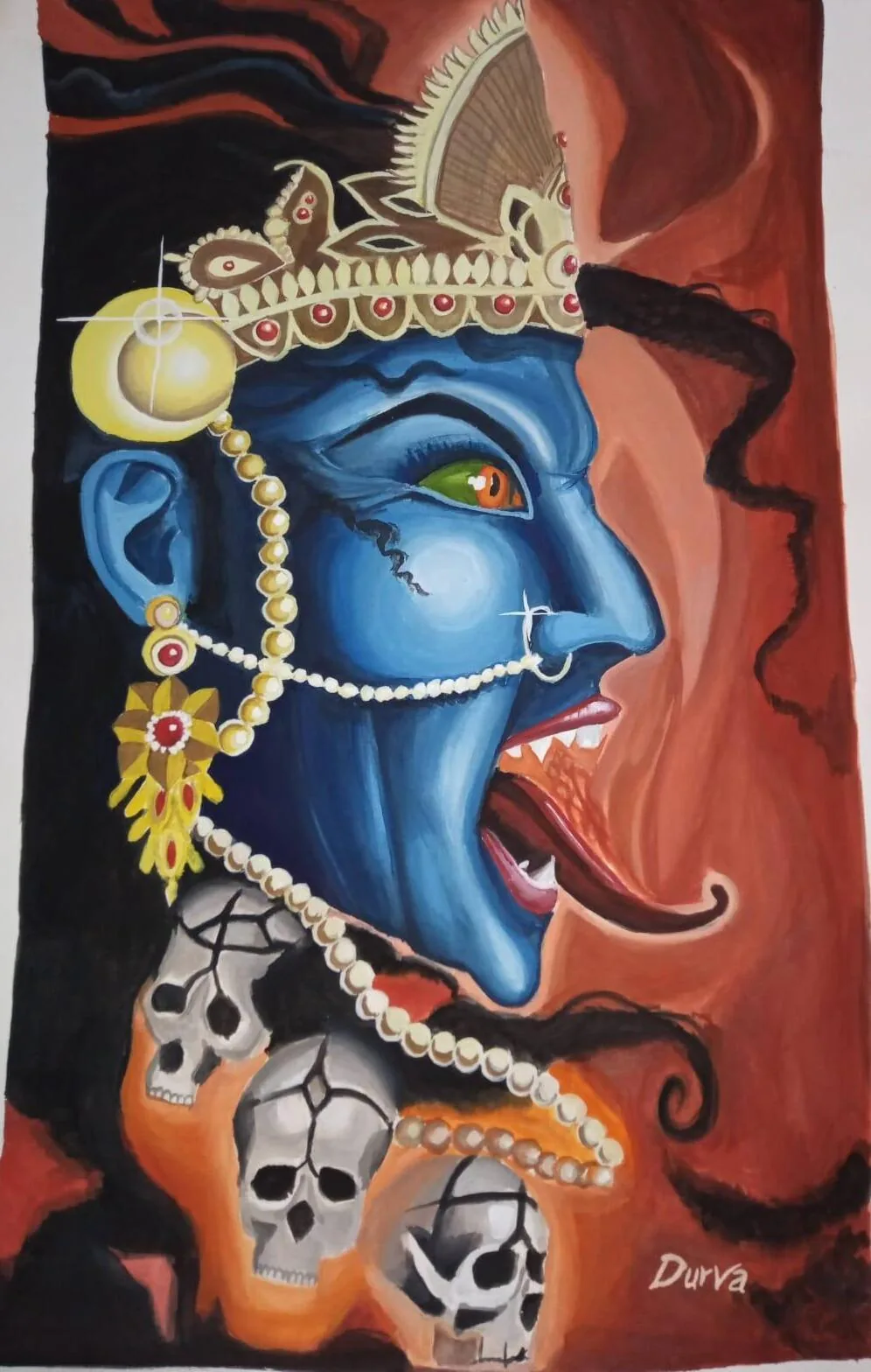 Canvas fabric work artwork