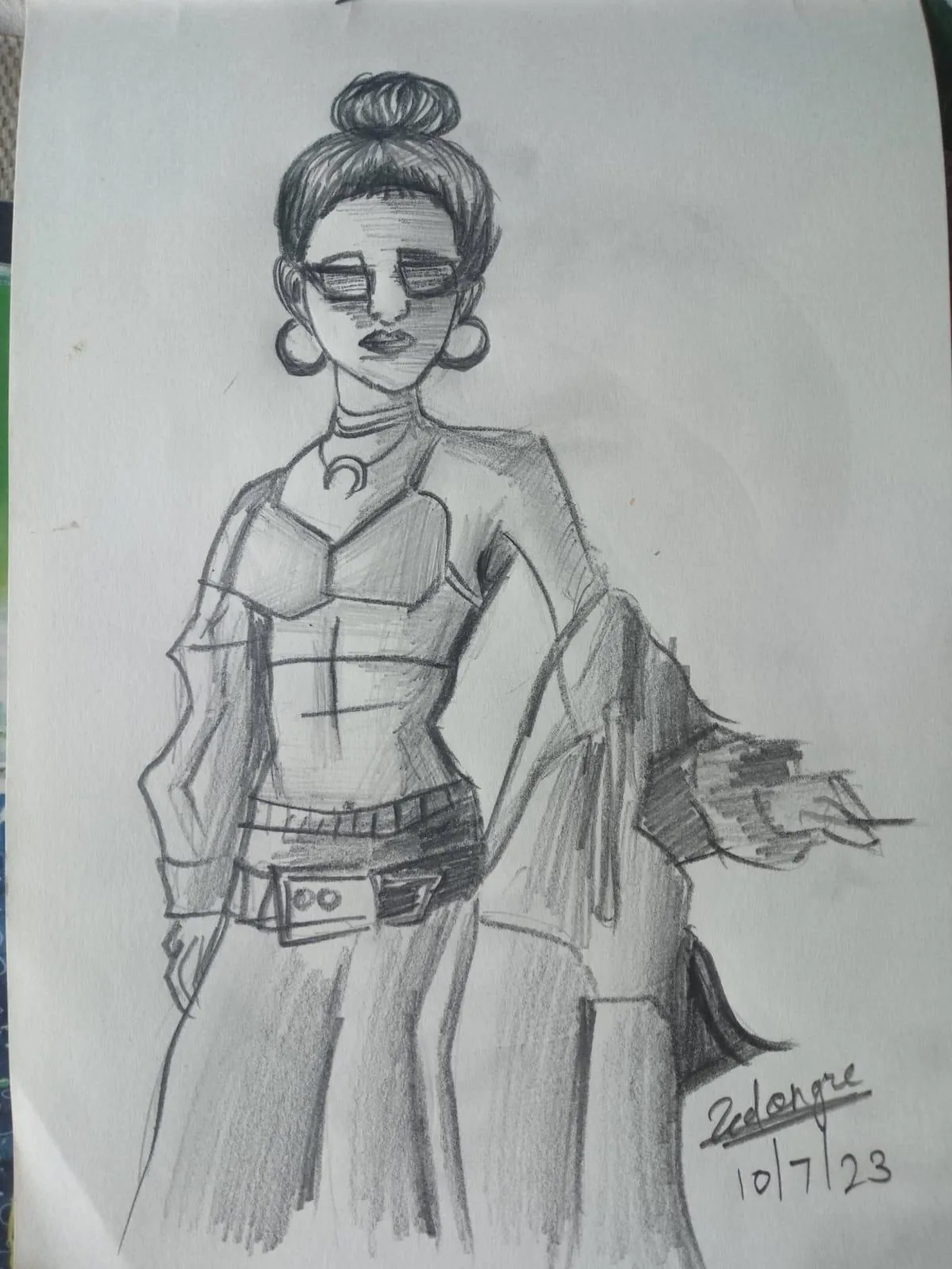 Pencil sketch work